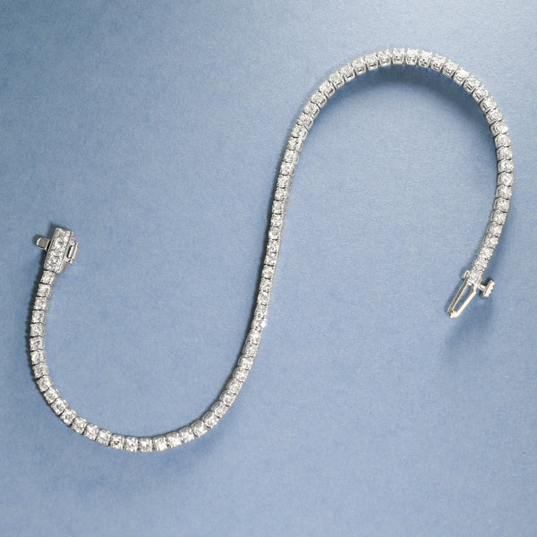 Two Carat Diamond Line Bracelet