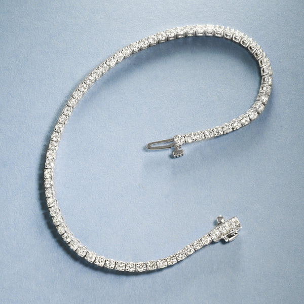 Three Carat Diamond Line Bracelet