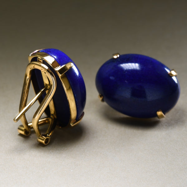 Estate Lapis Lazuli Earrings