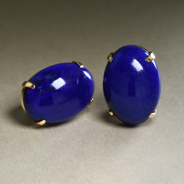 Estate Lapis Lazuli Earrings