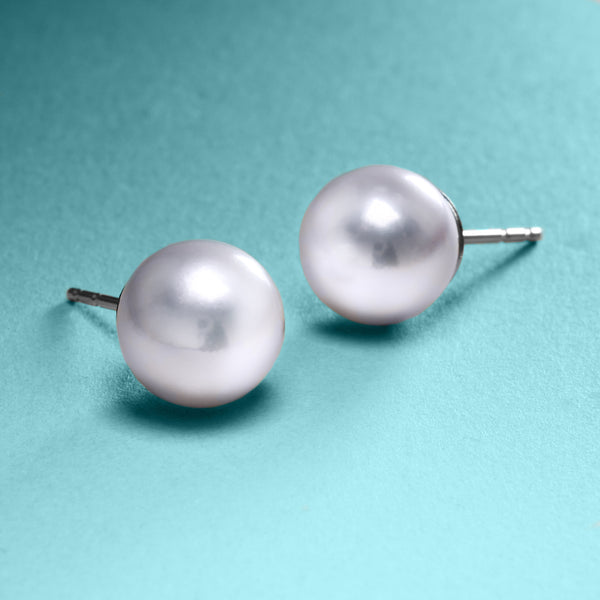 Big Akoya Pearl Studs