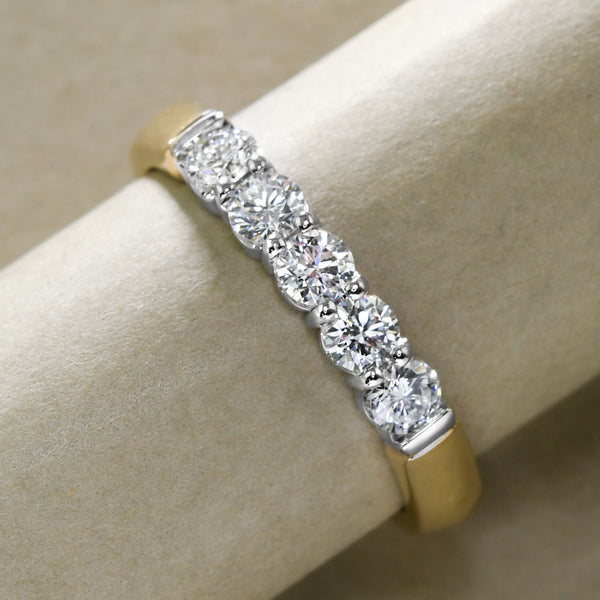 Two-Tone Diamond Band