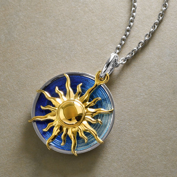 Summer Sun Enamel Pendant