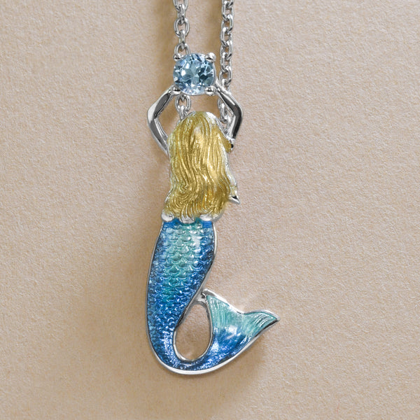 Enamel Mermaid Pendant