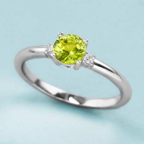Perky Peridot Ring
