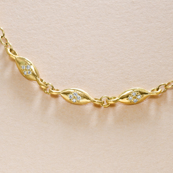 Handmade Diamond Bracelet in 18K Gold