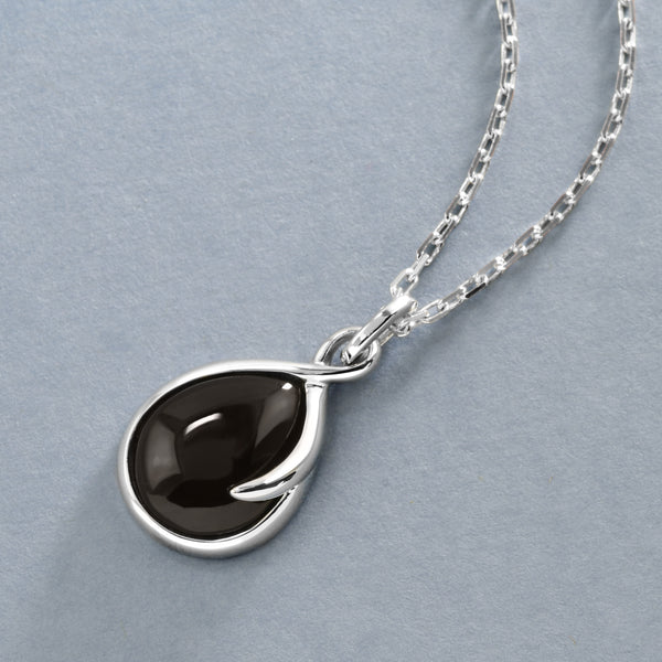 Black Onyx Drop Pendant