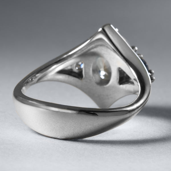 Special Moonstone And Sapphire Ring