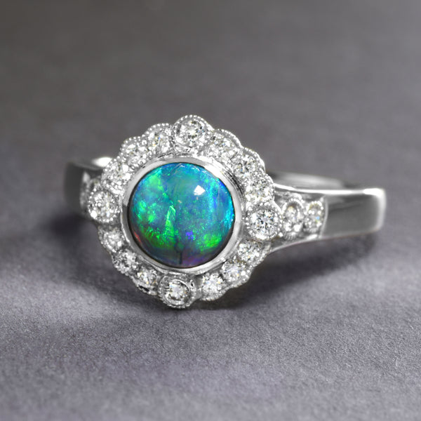 Mysterious Australian Opal Ring