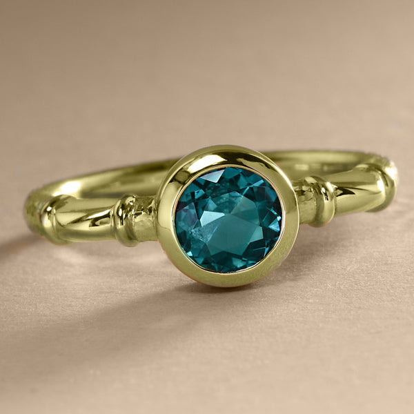 "Ring Of Antiquity" With Green Tourmaline
