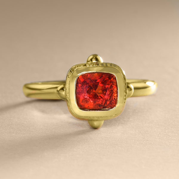 "Ring Of Antiquity" With Spinel