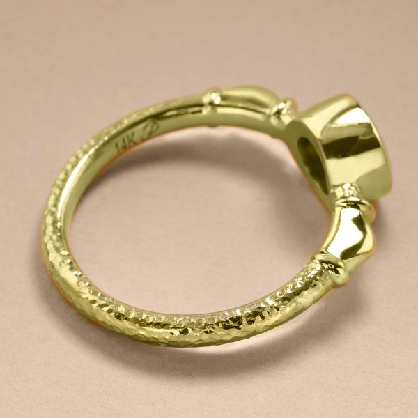 "Ring Of Antiquity" With Green Tourmaline