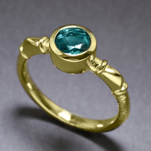 "Ring Of Antiquity" With Green Tourmaline