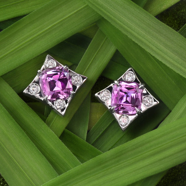 Vivacious Lavender Sapphire Earrings