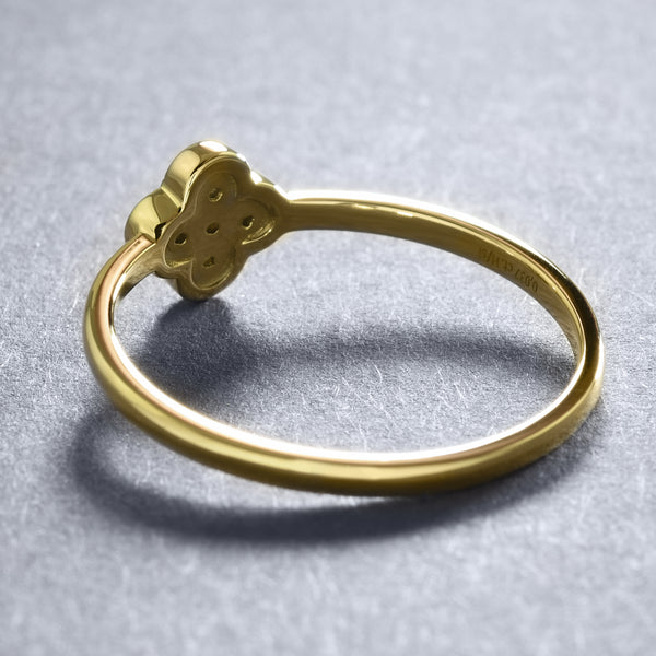 Dainty Quatrefoil Diamond Ring