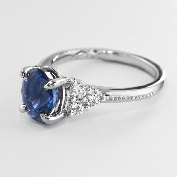 Untreated Color-Shift Sapphire Ring