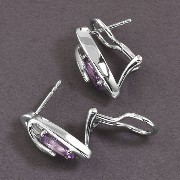 Fantastical Amethyst Earrings In Silver