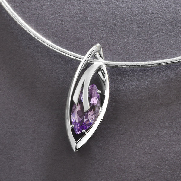 Fantastical Amethyst Pendant In Silver