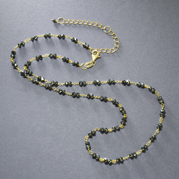 Black Diamond Station Necklace