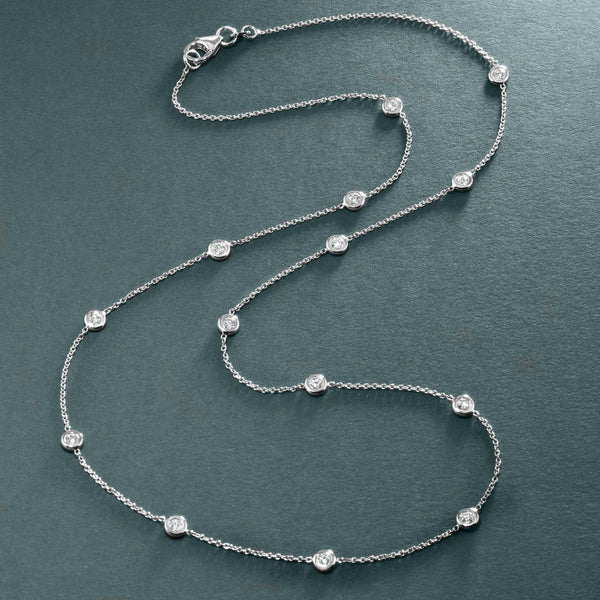 Diamond Station Necklace