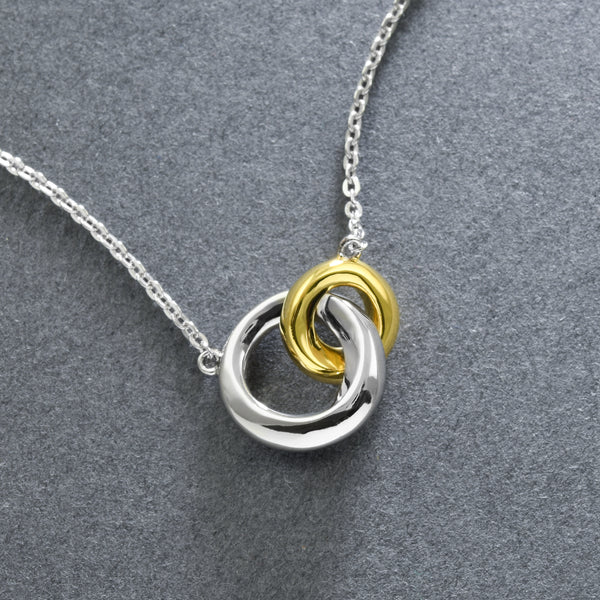 Silver and Gold Vermeil Interlocking Rings