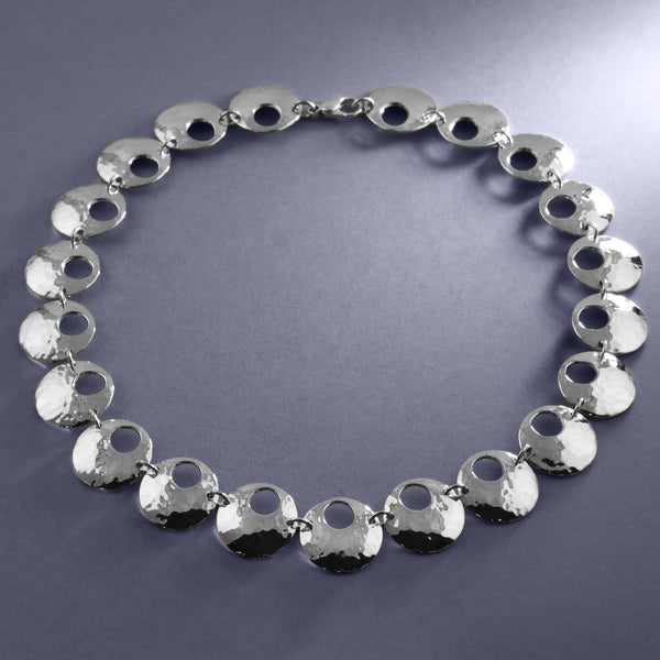 Hammered Circles Neckpiece