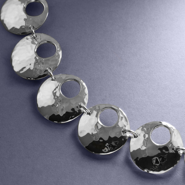 Hammered Circles Neckpiece