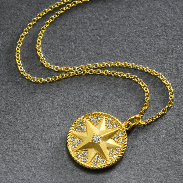 Handmade Diamond Starburst Medallion