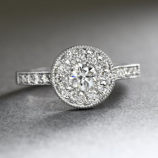 Hand Made Diamond Rings Handmade Diamond Ring In Platinum - Plante Jewelers