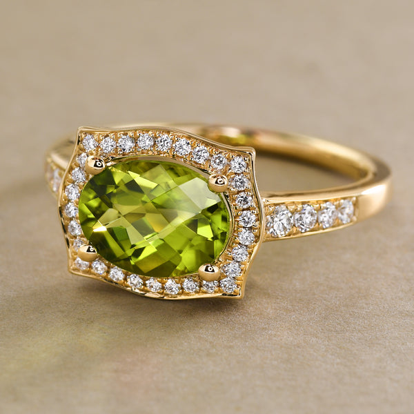 Extra-Sparkly Peridot Ring