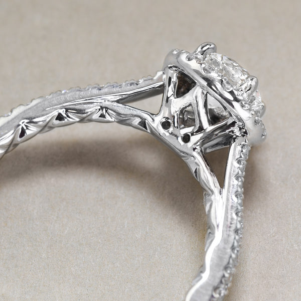 Diamond Halo Engagement Ring