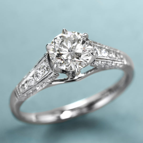 Romantic Vintage-Style Engagement Ring