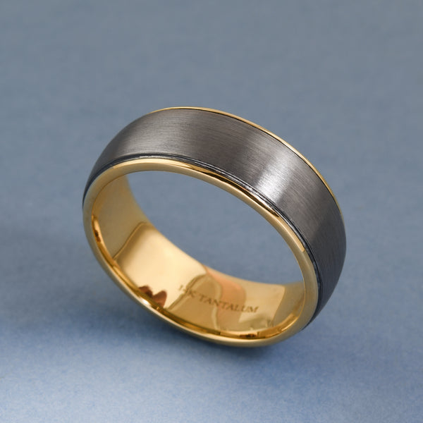 Gent's Tantalum And Gold Band