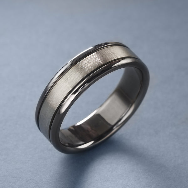 Gent's Tantalum And Platinum Band