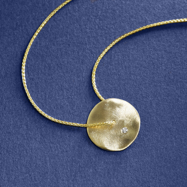 Diamond Disc Pendant
