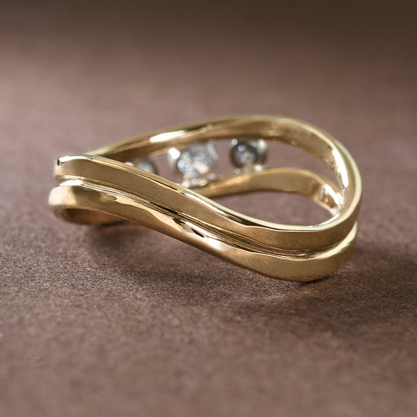 "Gentle Waves" Ring By Tom Kruskal