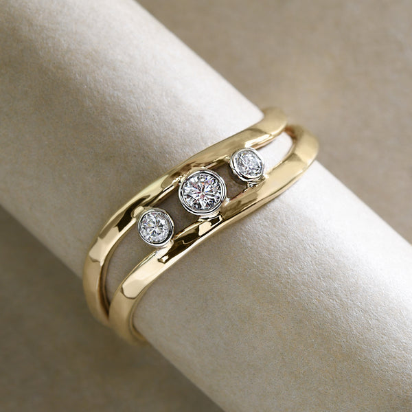 "Gentle Waves" Ring By Tom Kruskal