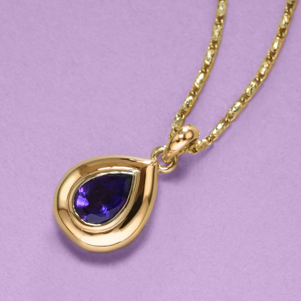 Rich Pear-Shape Pendant