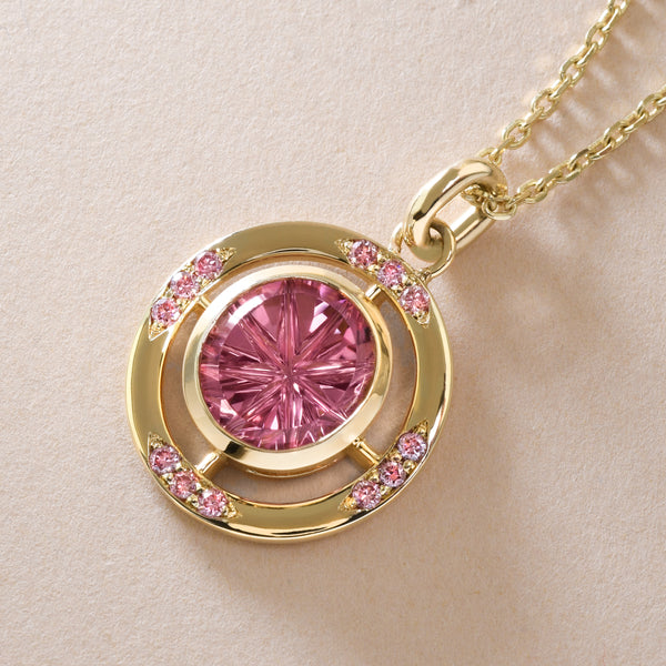 Carved Tourmaline Medallion