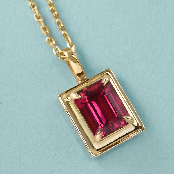 Rubellite "Picture Frame" Pendant