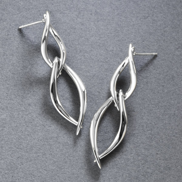 Entwined Silver Earrings
