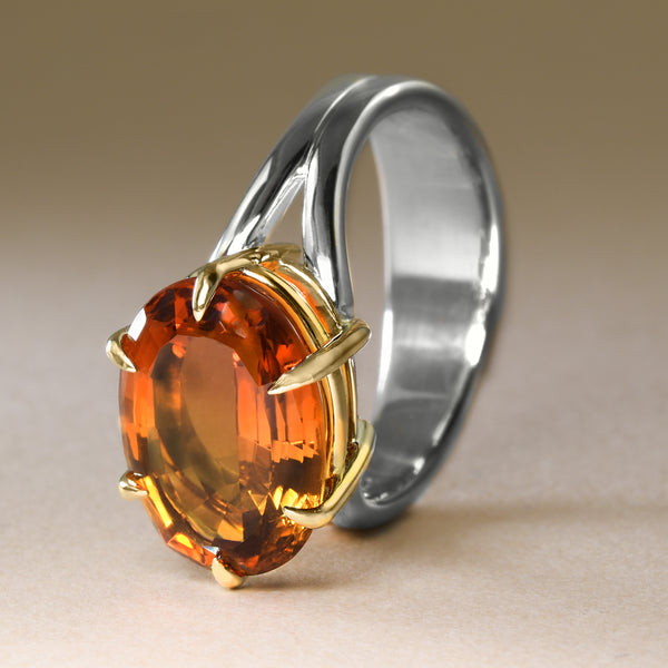 "Arthur" Ring With Citrine