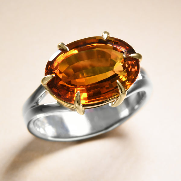 "Arthur" Ring With Citrine