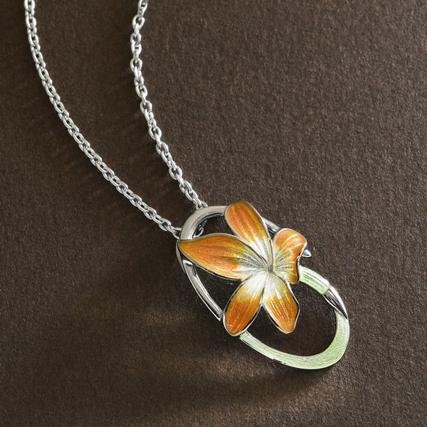 Art Nouveau Inspired Lily Pendant