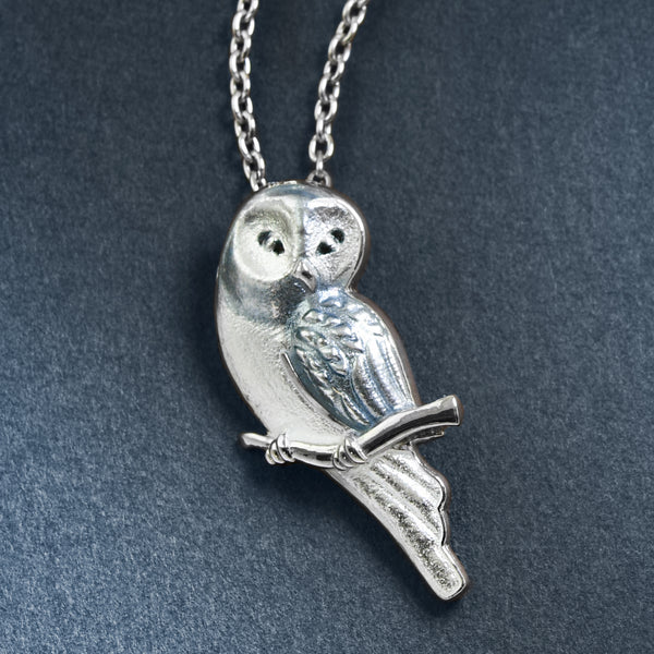 Enamel Owl Pendant