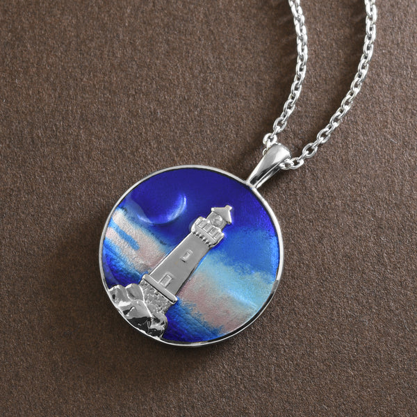 Enamel Lighthouse Medallion