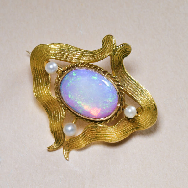 Antique Opal Brooch