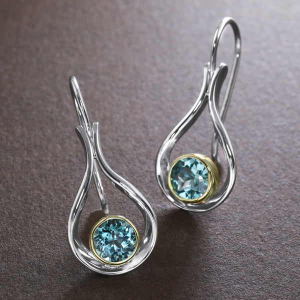 Handmade Drops With Maine Tourmaline