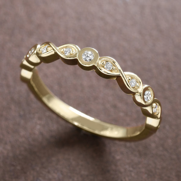 Infinity Motif Diamond Band