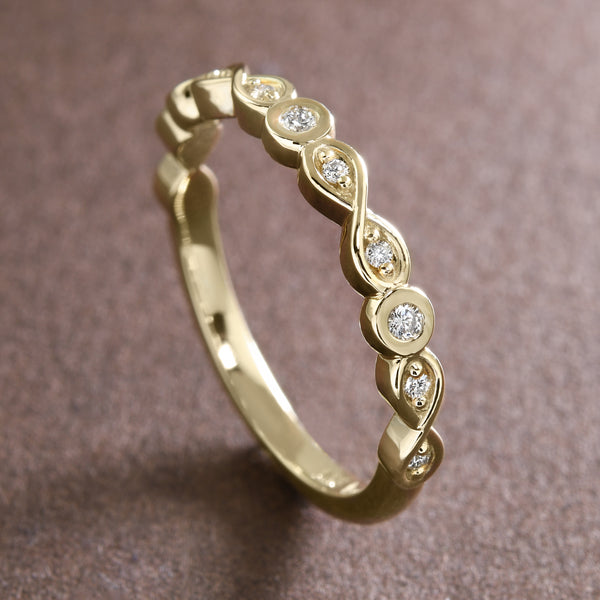 Infinity Motif Diamond Band